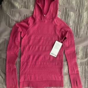 NWT Lululemon Rest Less Hoodie, Violet Red, Size 8